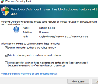 Add Windows defender rule for iVentoy pxe server