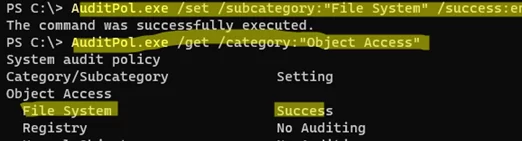 AuditPol.exe - manage object audit policies from cmd
