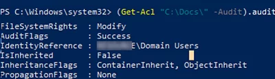 Configure folder audit settings from PowerShell