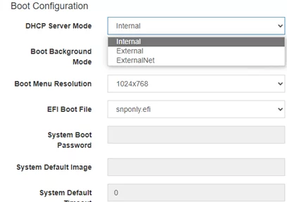 iventoy - dhcp server settings