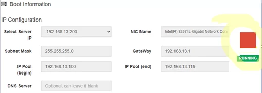 Start iVentoy server for network boot of ISO files