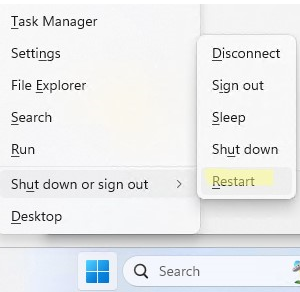 Press Shift + Restart in Windows 