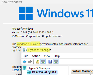 Enable hyper-v on Windows 11 home edition