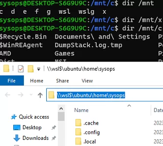 List Windows drives in WSL