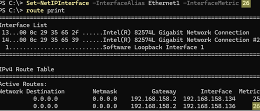 Set-NetIPInterface - configure interfacemetric priority