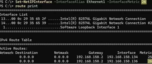 Set-NetIPInterface - configure interfacemetric priority