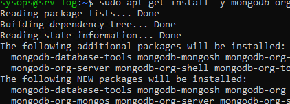 linux: install mongodb