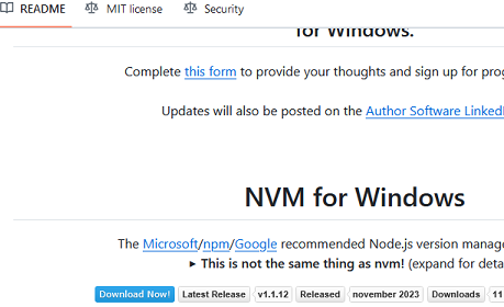 Install NVM for Windows - Node.js version manager for Windows