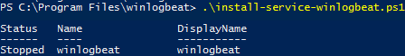 install winlogbeat service