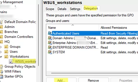 How to exclude a specific user or group from GPO