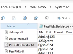 PassFiltEx.dll - deny weak passwords in AD