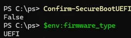 Confirm-SecureBootUEFI 
