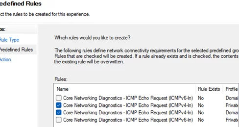 Enable ICMP Echo Request through a domain Group Policy