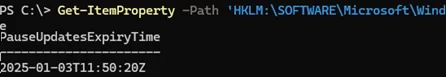 PowerShell: check status (expiry date) of Windows Update pause