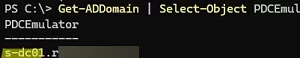 Get-ADDomain PDCEmulator 