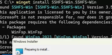 Install SSHFS-Win.SSHFS-Win 