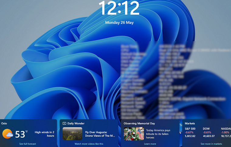 Windows 11: Lock Screen Widgets
