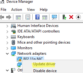 Install drivers using the Device Manager