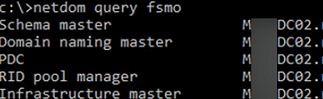 netdom query fsmo 