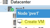 Create new VM on Proxmox