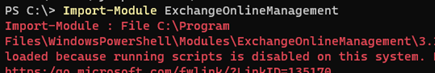 Import-Module PowerShell: cannot be loaded because running scripts is disabled
