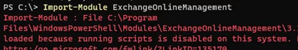 Import-Module PowerShell: cannot be loaded because running scripts is disabled