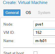 Set VM name and ID