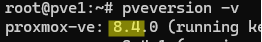 pveversion - check proxmox version