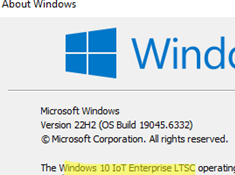 Convert Windows 10 to Windows 10 IoT Enterprise LTSC.