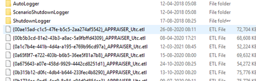 Disk space consumed by ETL logs