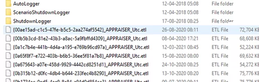 Disk space consumed by ETL logs