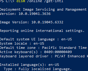 dism /online /get-intl - check language