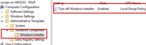 GPO: Turn off Windows Installer