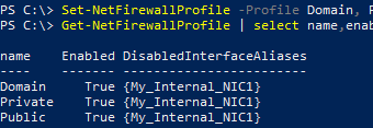 Get-NetFirewallProfile 