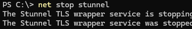 net stop service - cmd