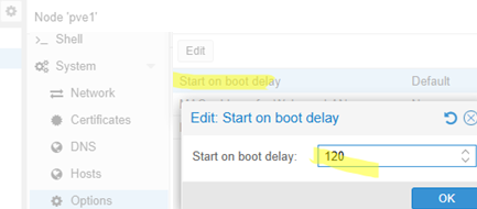Start on boot delay