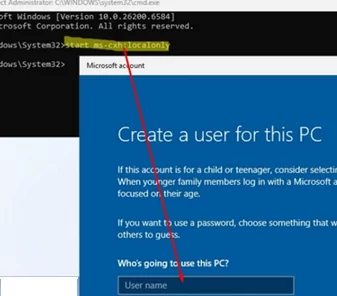 Create local account during Windows 11 installation 