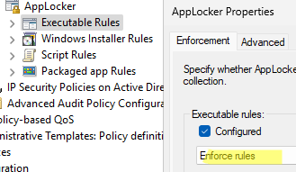 Enforce AppLocker rules