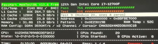 MemTest86 - RAM test