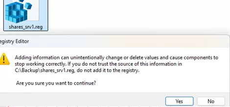 import REG file into registry
