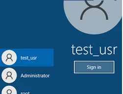 sigin Windows with empty password