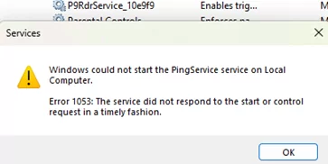 Windows could not start the service on Local Computer. Error 1053: The service did not respond to the start or control request in a timely fashion.