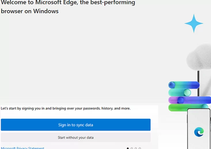 First-run experience and the splash screen in Microsoft Edge