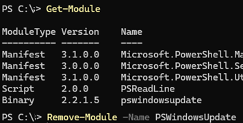 Remove-Module - unload specific powershell module from a session