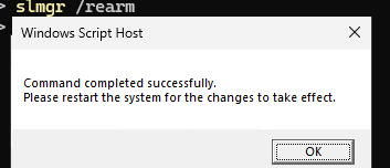 slmgr /rearm