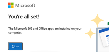 Office 2024 LTSC installation is completed