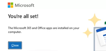 Office 2024 LTSC installation is completed