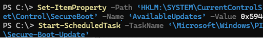 Scheduled task - run Secure-Boot-Update
