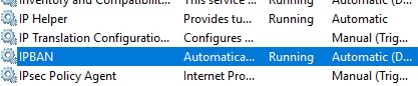 Install the IPBAN service