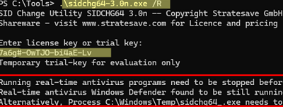 sidchg64 - tool to reset the local machine SID on existing Windows installation